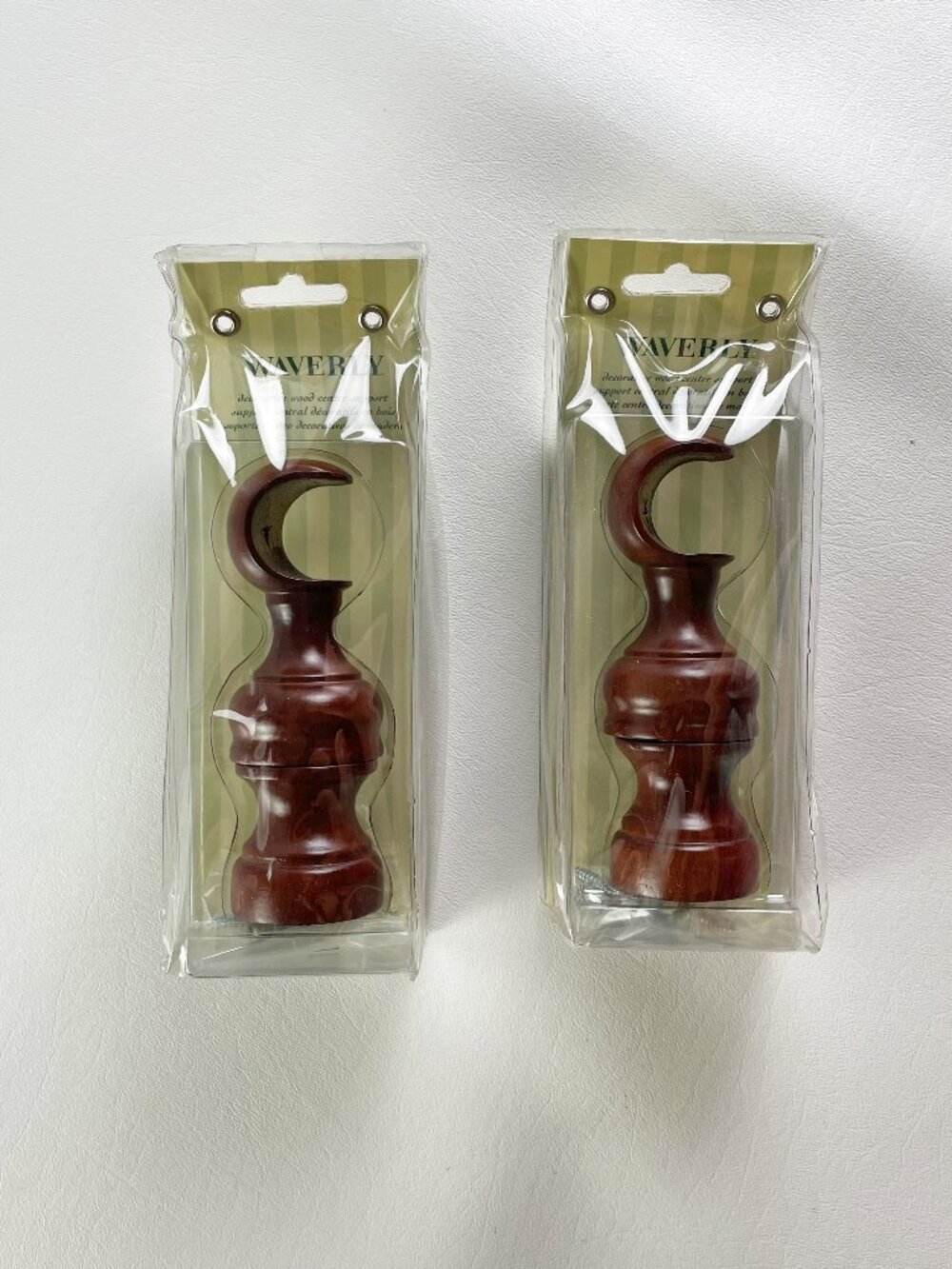 Waverly Dark Brown Center Support for 1 Inch Pole 2 Packs